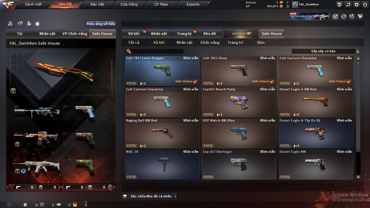 shop acc cf uy tin gia re